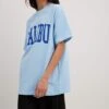 NA-KD Oversized Shirts Oversized Shirt Dames Blauw / Lichtblauw