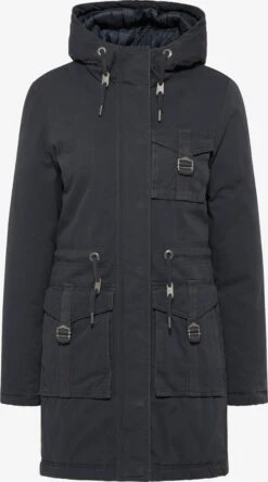 Parkas Winterparka Dames Grafiet