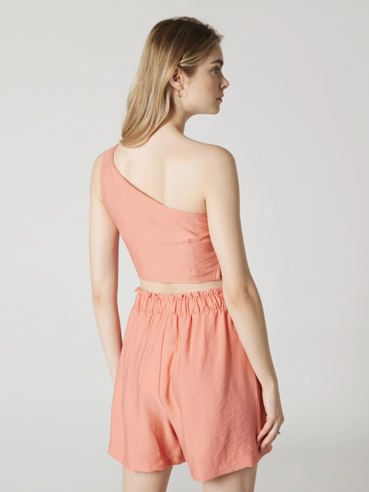 Crop Tops Top Joelle Dames Zalm Roze - Afbeelding 4