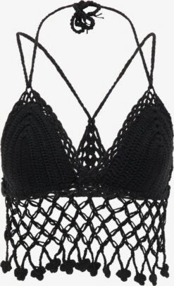 MyMO Crop Tops Top Dames Zwart