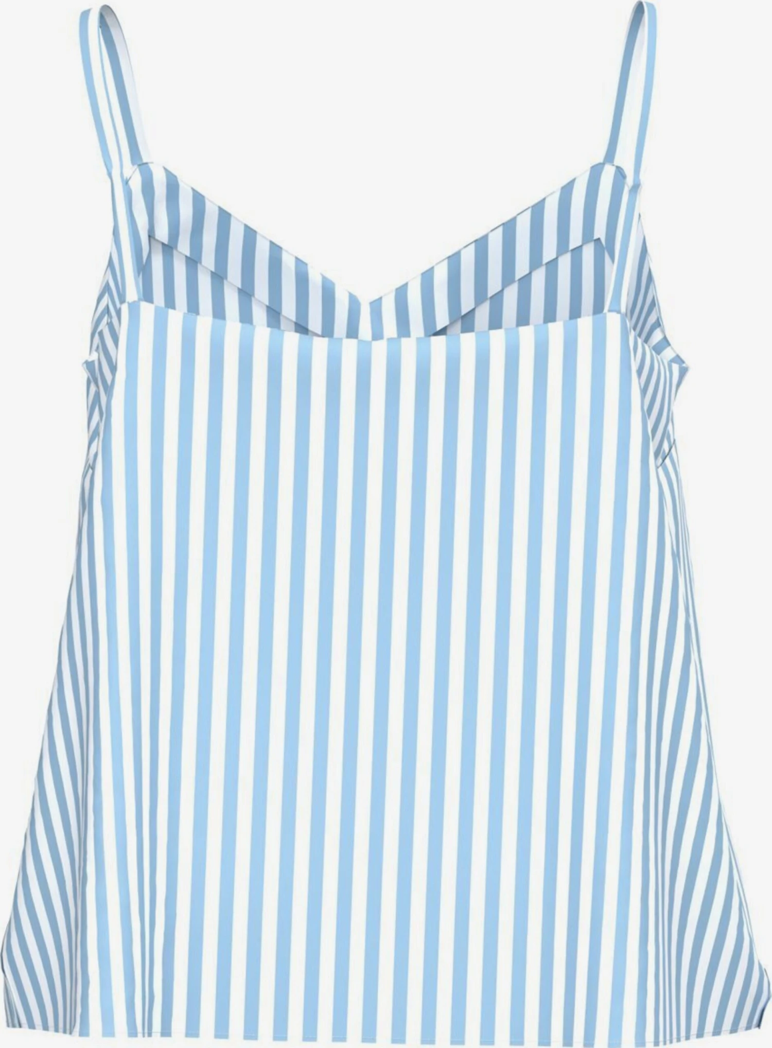 Pieces Blouse Tops Blouse KORAH Dames Lichtblauw / Wit - Afbeelding 2