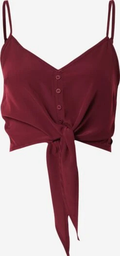 About You Crop Tops Top Norina Dames Bordeaux