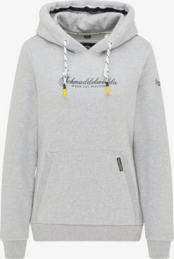 Schmuddelwedda Hoodies Sweatshirt Dames Grijs Gemêleerd