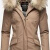 Navahoo Parkas Winterparka Cristal Dames Lichtbruin