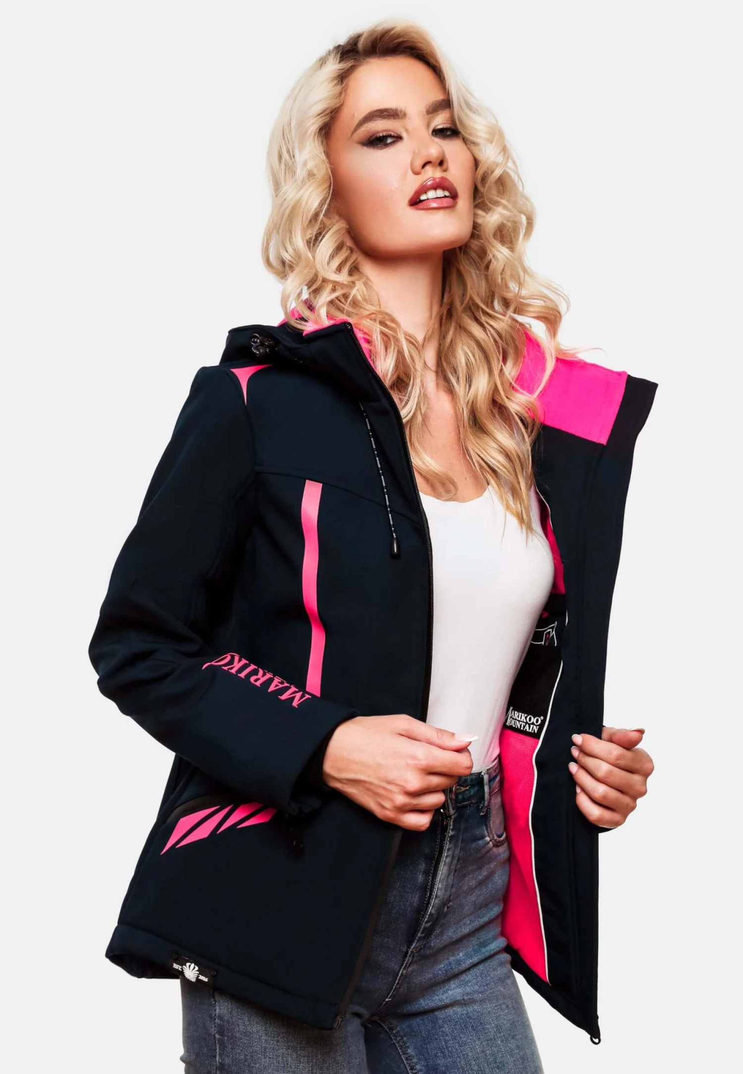 Marikoo Winterjassen Winterjas Dames Navy - Afbeelding 6