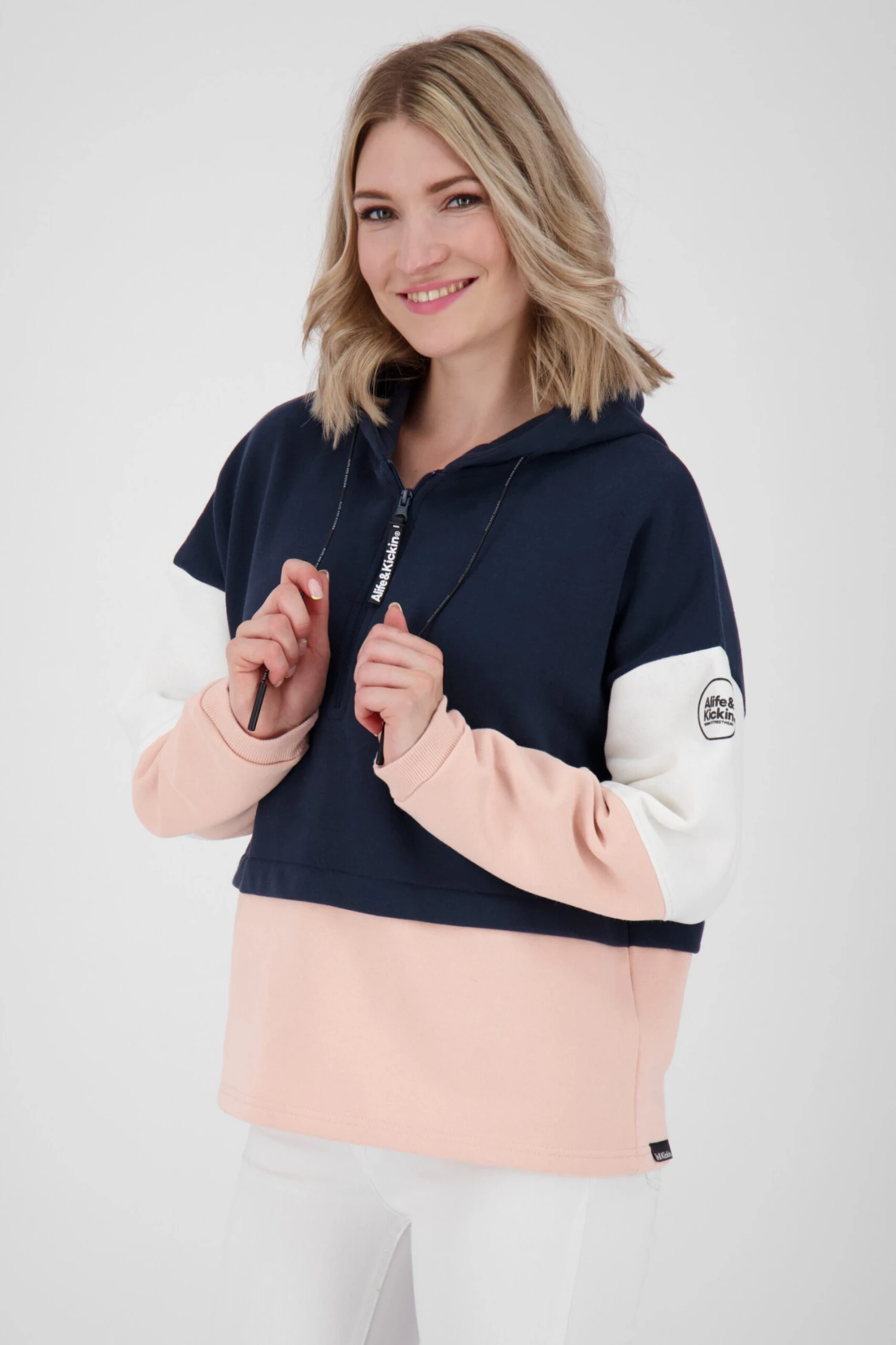 Hoodies Sweatshirt PaulineAK Dames Navy - Afbeelding 4