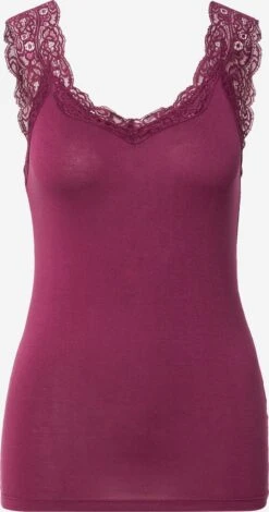 Pieces Kanten Tops Top Barbera Dames Lila