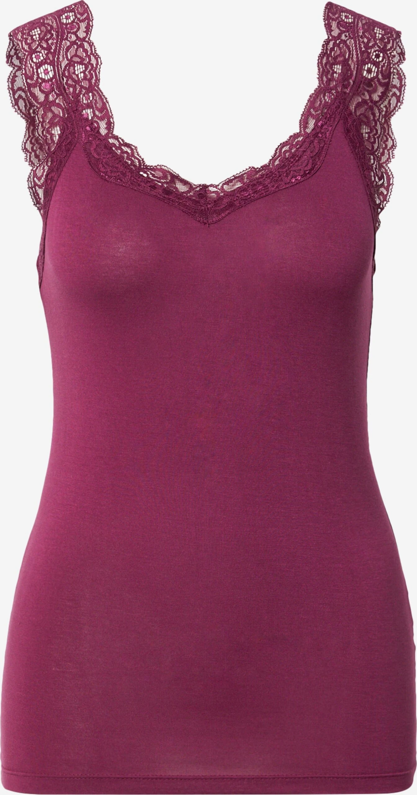 Pieces Kanten Tops Top Barbera Dames Lila