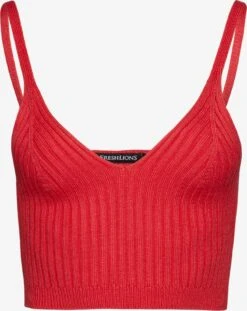 Crop Tops Top Adele Dames Rood