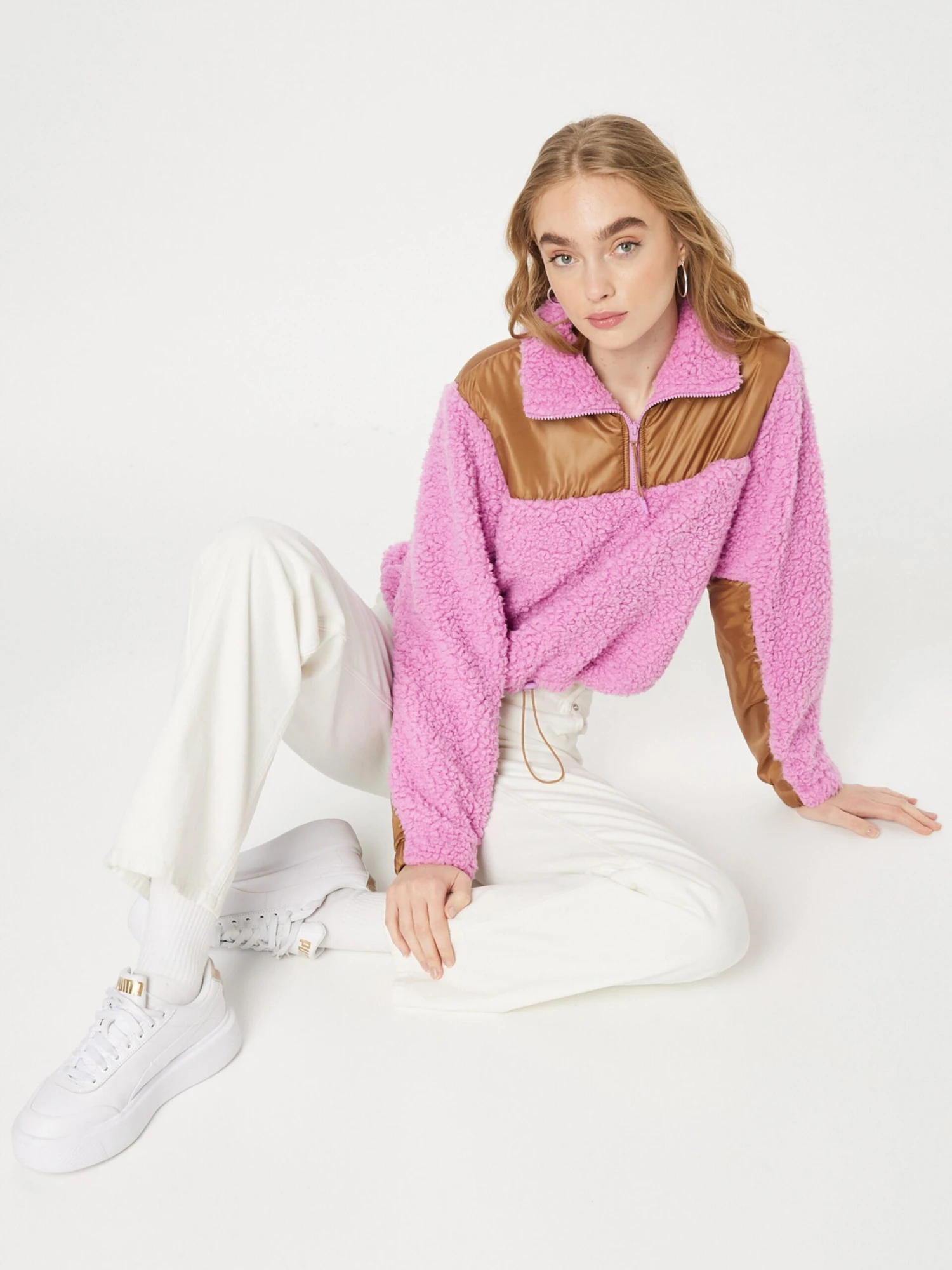 Monki Sweatshirts Sweatshirt Dames Pink - Afbeelding 5