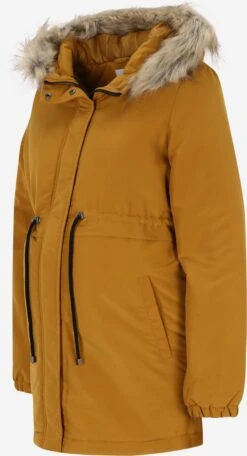 Mamalicious Parkas Winterparka Jessi Dames Karamel