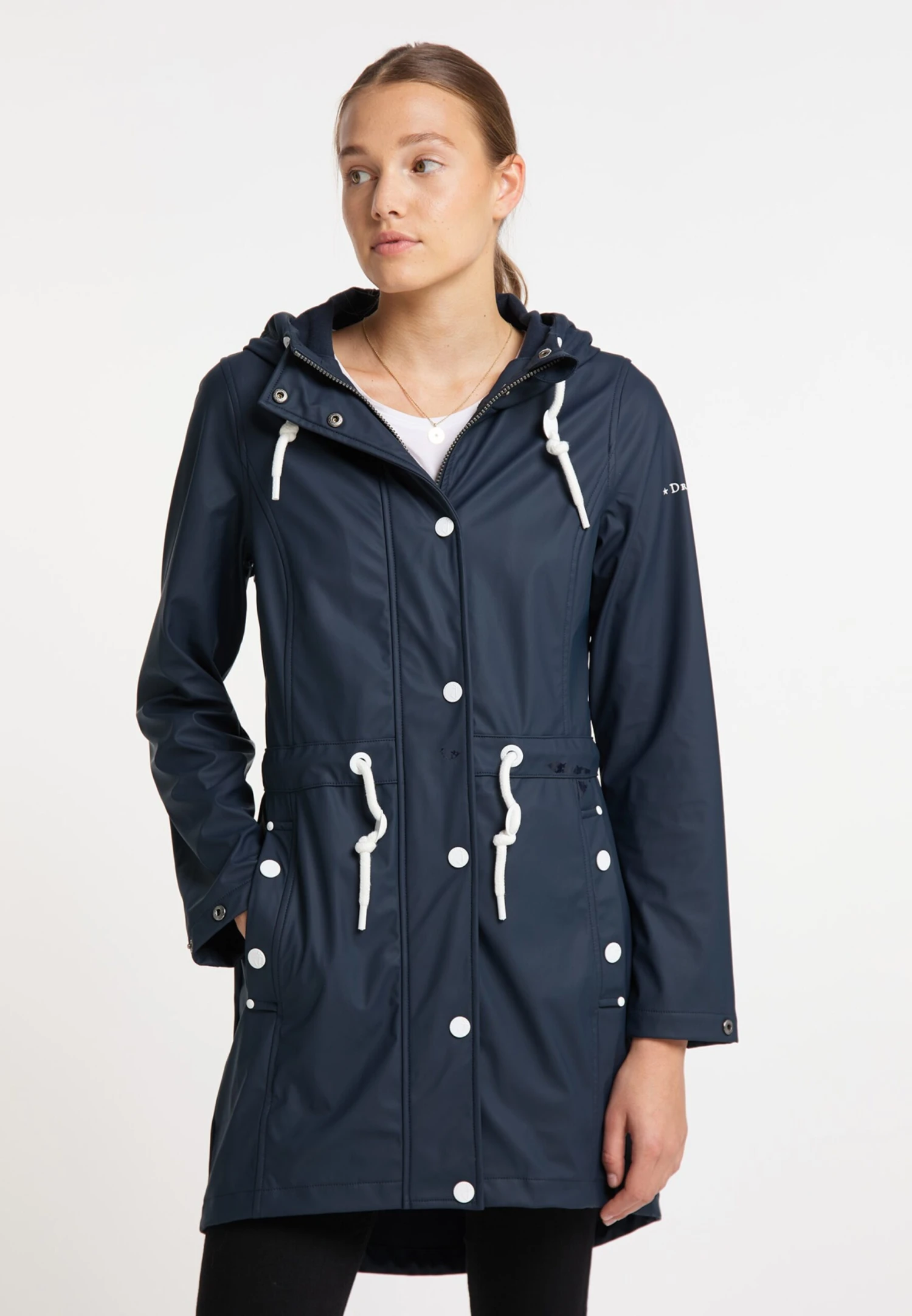 Parkas Tussenparka Dames Navy - Afbeelding 2