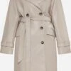 Faina Trenchcoats Tussenmantel Dames Crème