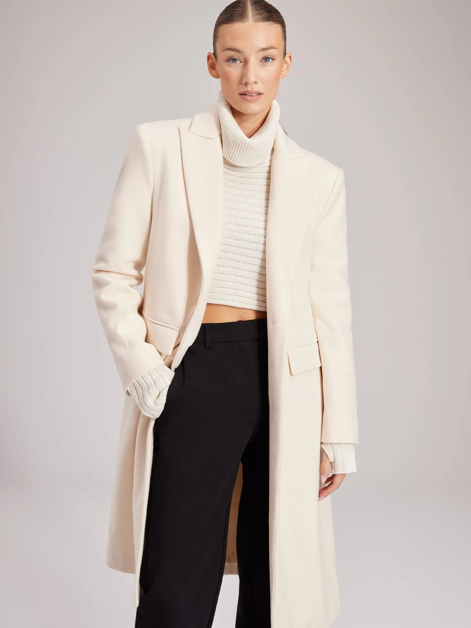 Tussenmantels Tussenmantel Selena Dames Wit - Afbeelding 3