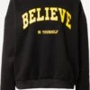 Edikted Sweatshirts Sweatshirt Believe Dames Zwart