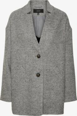 Vero Moda Korte Mantels Tussenmantel Dames Grijs Gemêleerd