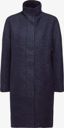 ESPRIT Wollen Mantels Wintermantel Dames Navy