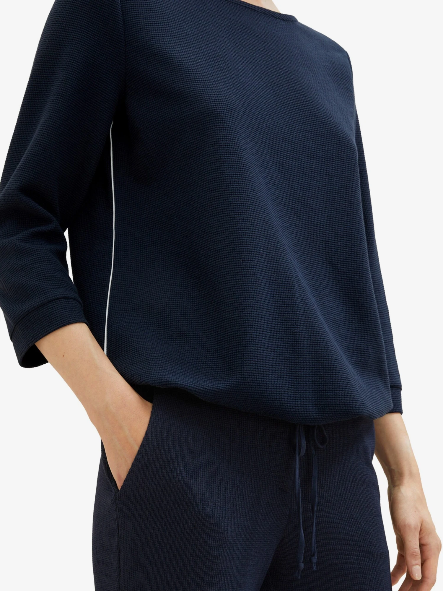 Tom Tailor Shirts Met 3/4 Mouw Shirt Dames Navy - Afbeelding 6