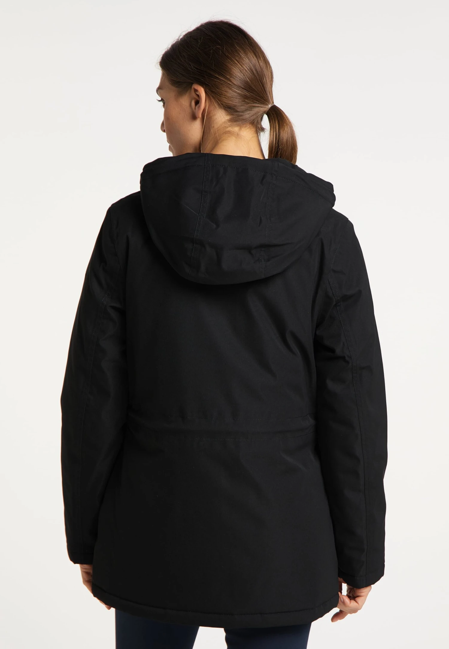 Parkas Winterparka Dames Zwart - Afbeelding 3