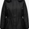 ONLY CARMAKOMA Parkas Winterparka Irena Dames Zwart