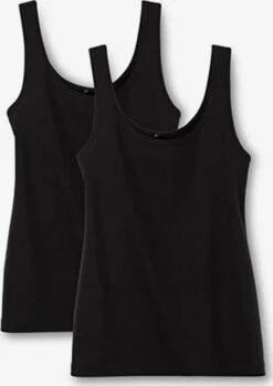 Calida Tanktops Top Dames Zwart