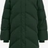 Object Gewatteerde Mantels Wintermantel Dames Donkergroen