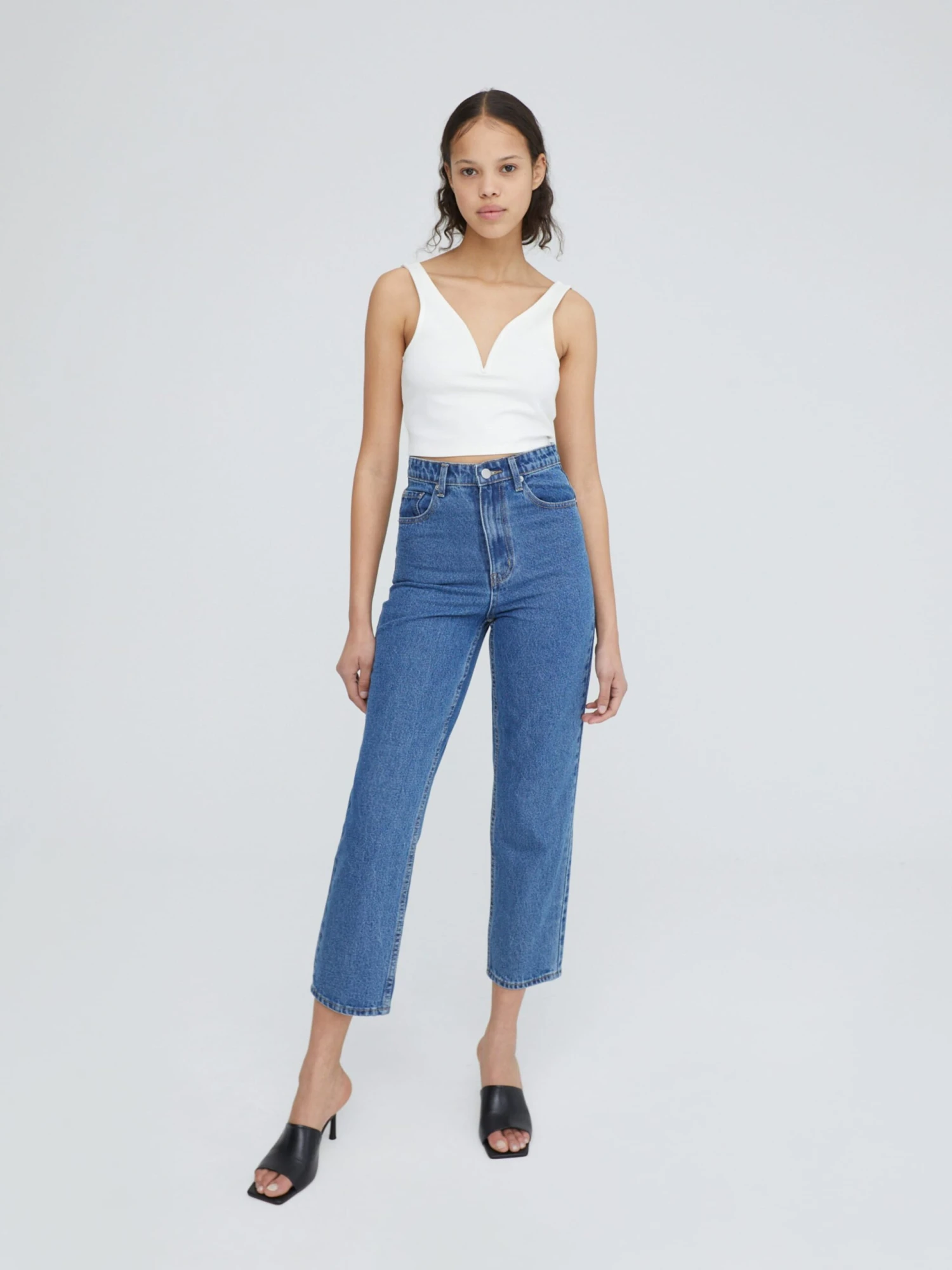 EDITED Tanktops Top Ece Dames Wit - Afbeelding 6