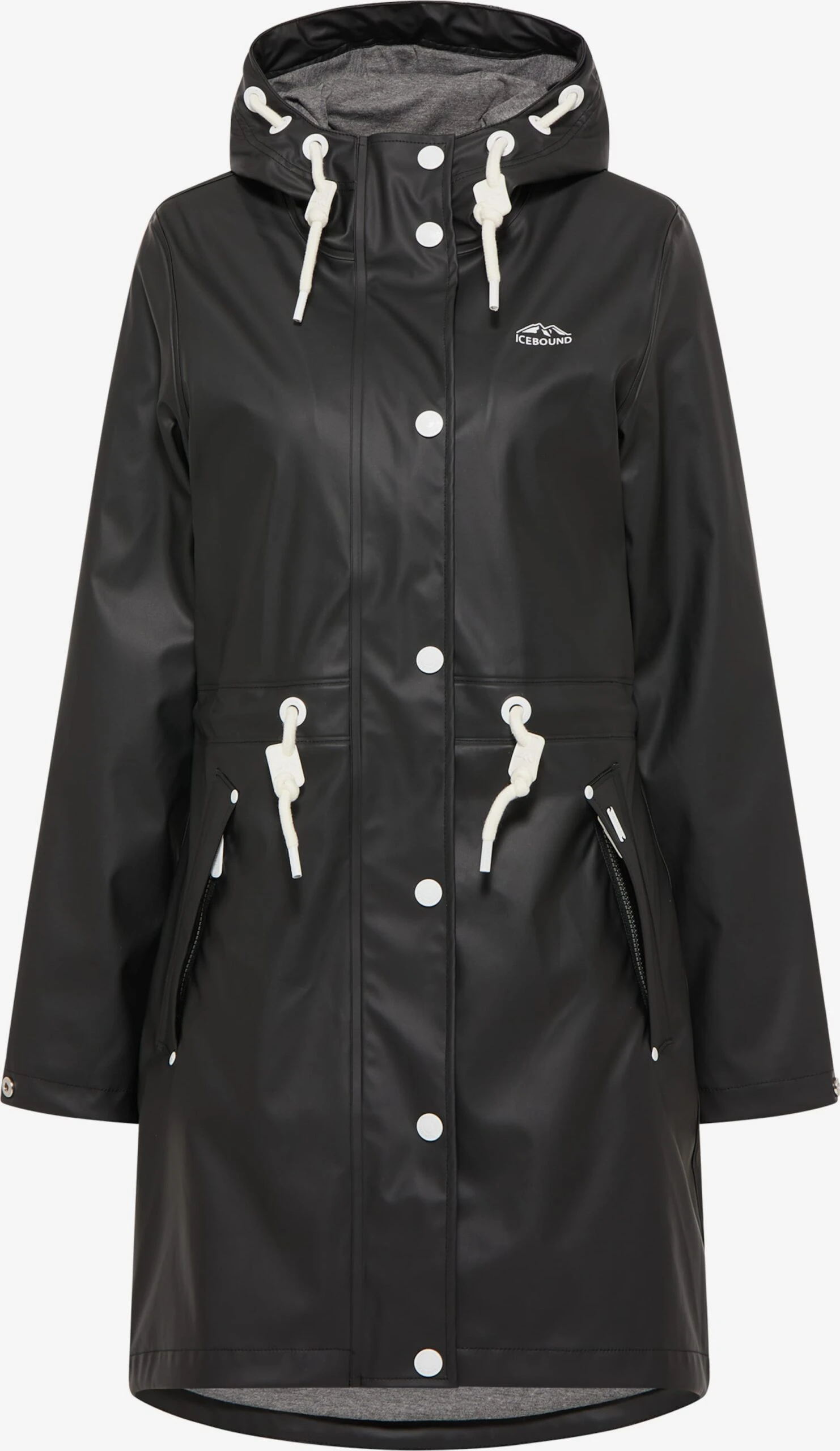 ICEBOUND Regenmantels Functionele Mantel Dames Zwart