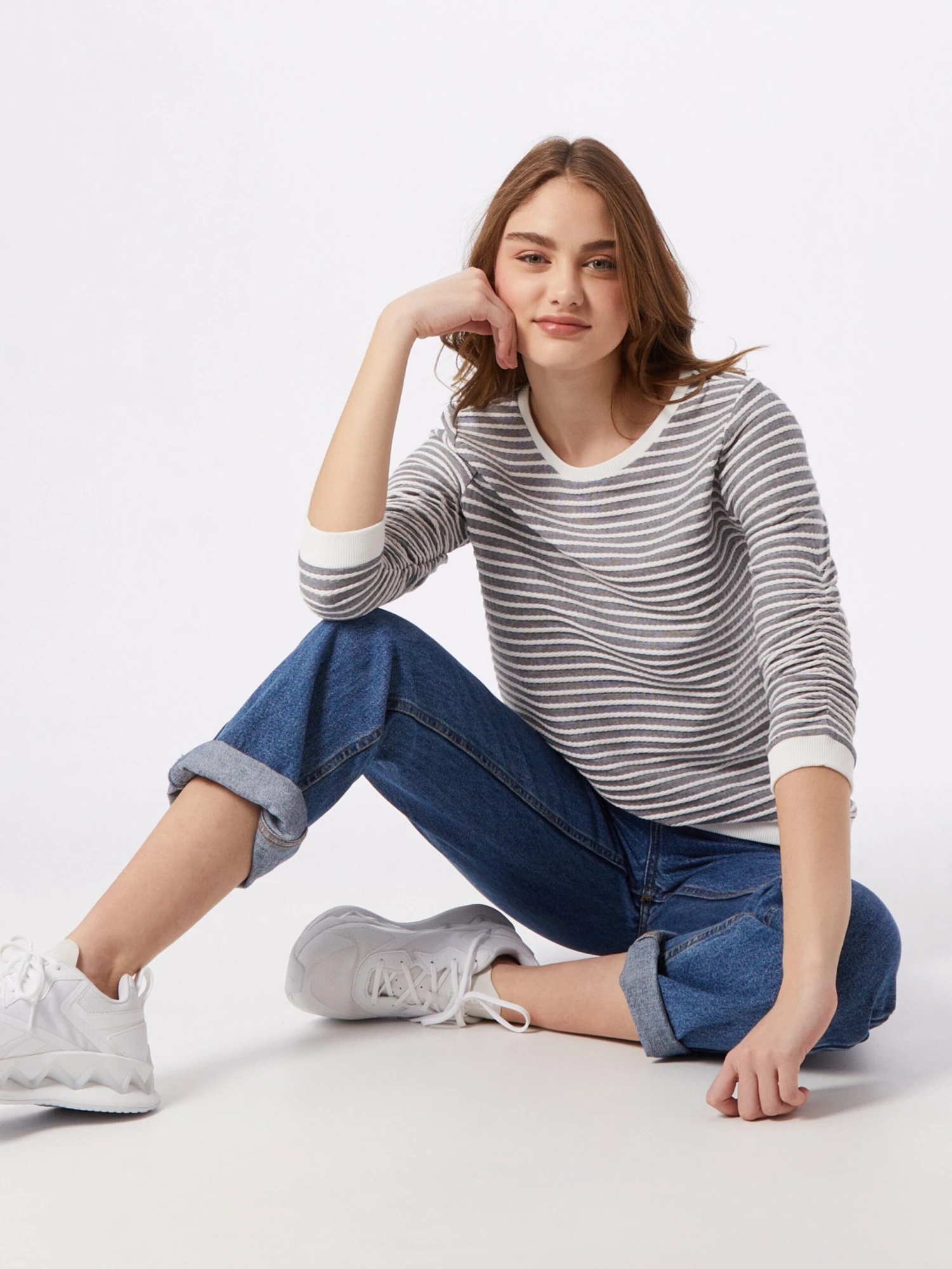 TOM TAILOR Denim Sweatshirts Sweatshirt Dames Donkergrijs - Afbeelding 4