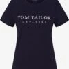 Tom Tailor T-shirts Shirt Dames Navy