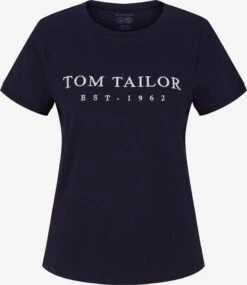Tom Tailor T-shirts Shirt Dames Navy