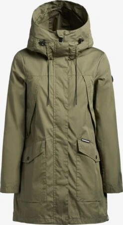 Khujo Parkas Tussenparka Aira Dames Olijfgroen