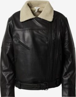 Object Leren Jassen Tussenjas SHIMA Dames Zwart