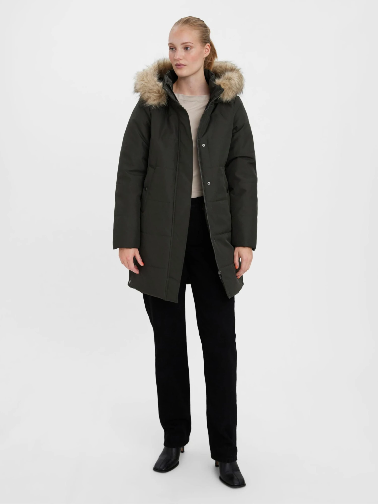 Vero Moda Korte Mantels Wintermantel Addison Dames Spar - Afbeelding 4