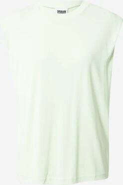 URBAN CLASSICS Mouwloze Shirts Top Dames Mintgroen