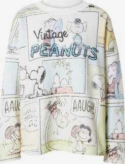 Sweatshirts Sweatshirt Vintage Peanuts Dames Geel