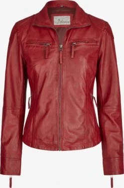 Leren Jassen Tussenjas Ana Dames Rood