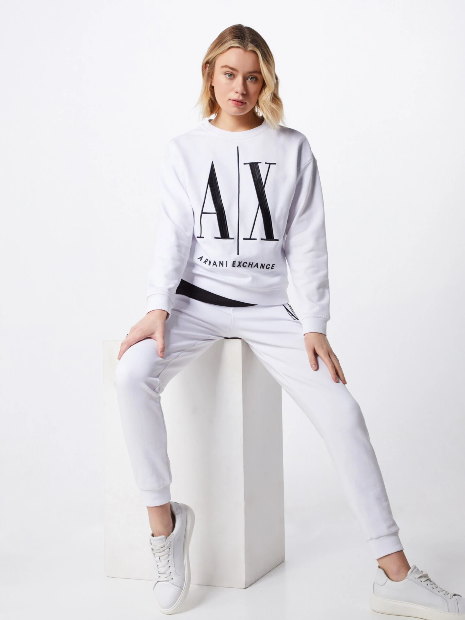 Armani Exchange Sweatshirts Sweatshirt 8NYM02 Dames Wit - Afbeelding 4