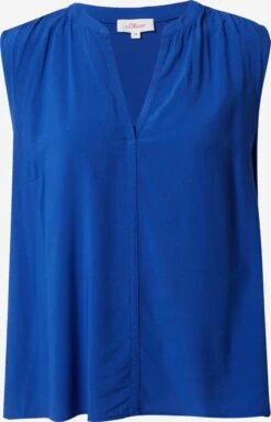 S.Oliver Blouse Tops Blouse Dames Royal Blue/koningsblauw