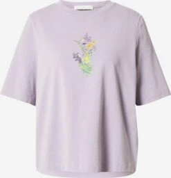 Armedangels T-shirts Shirt LAYA Dames Lichtlila