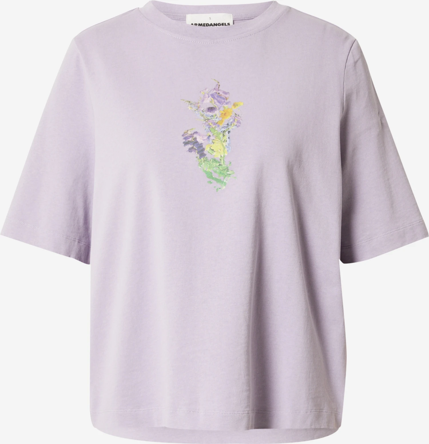 Armedangels T-shirts Shirt LAYA Dames Lichtlila