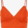 Vero Moda Kanten Tops Top HONEY Dames Donkeroranje