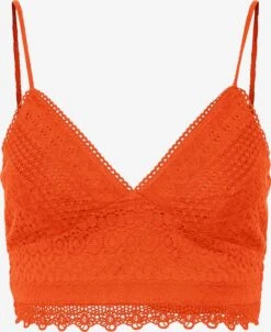 Vero Moda Kanten Tops Top HONEY Dames Donkeroranje