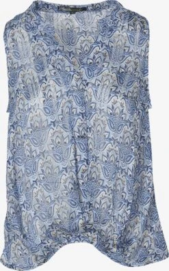 Koroshi Blouse Tops Blouse Dames Navy / Lichtblauw