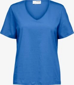 Selected Femme T-shirts Shirt Dames Blauw