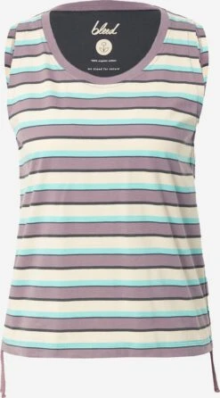 Mouwloze Shirts Top Dames Crème / Lila