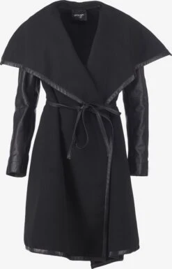 Maze Wollen Mantels Tussenmantel Shiloh Dames Zwart