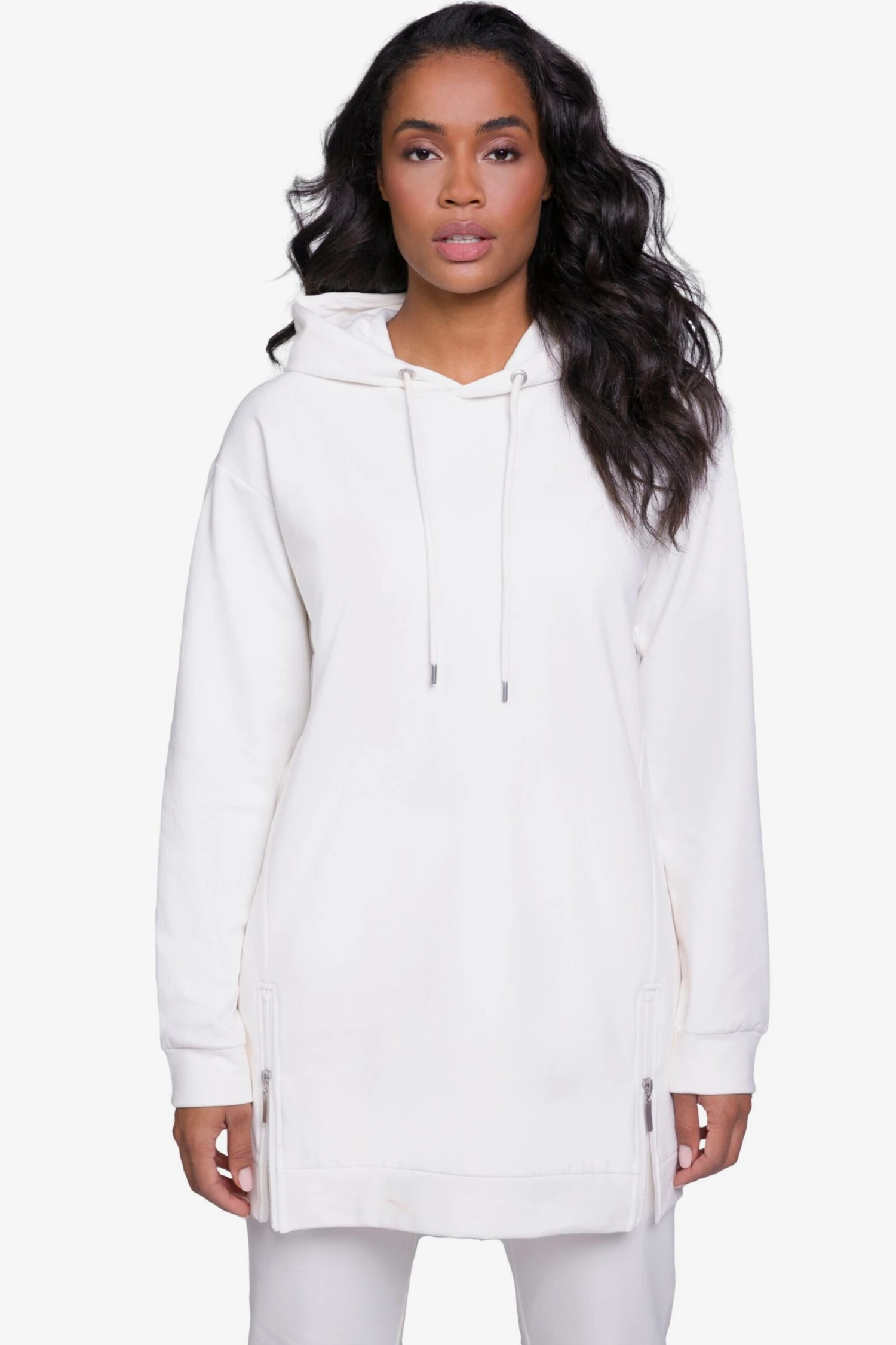 Hoodies Sweatshirt Dames Wit - Afbeelding 3