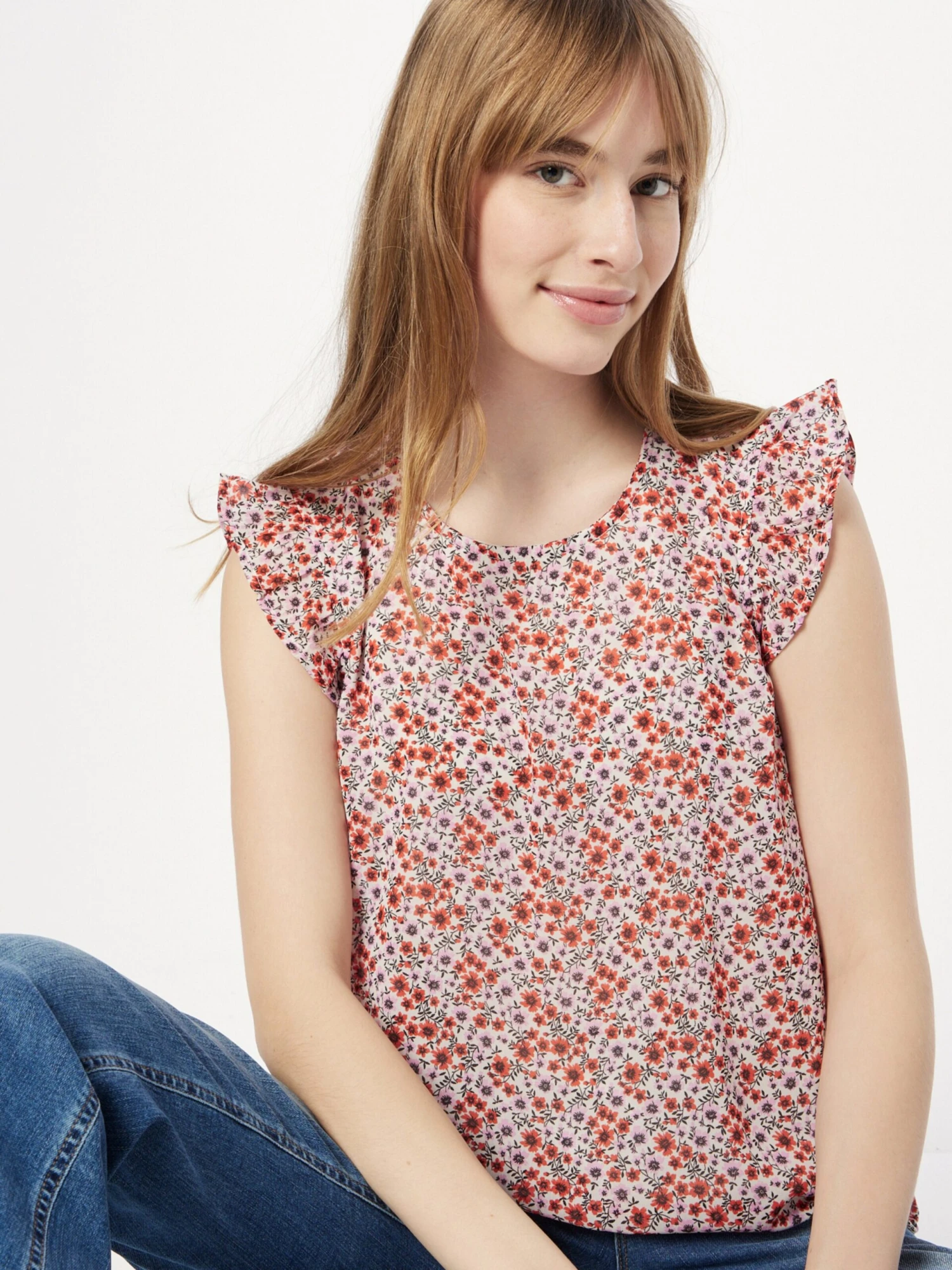 ONLY Blouse Tops Blouse ANN Dames Wit - Afbeelding 2