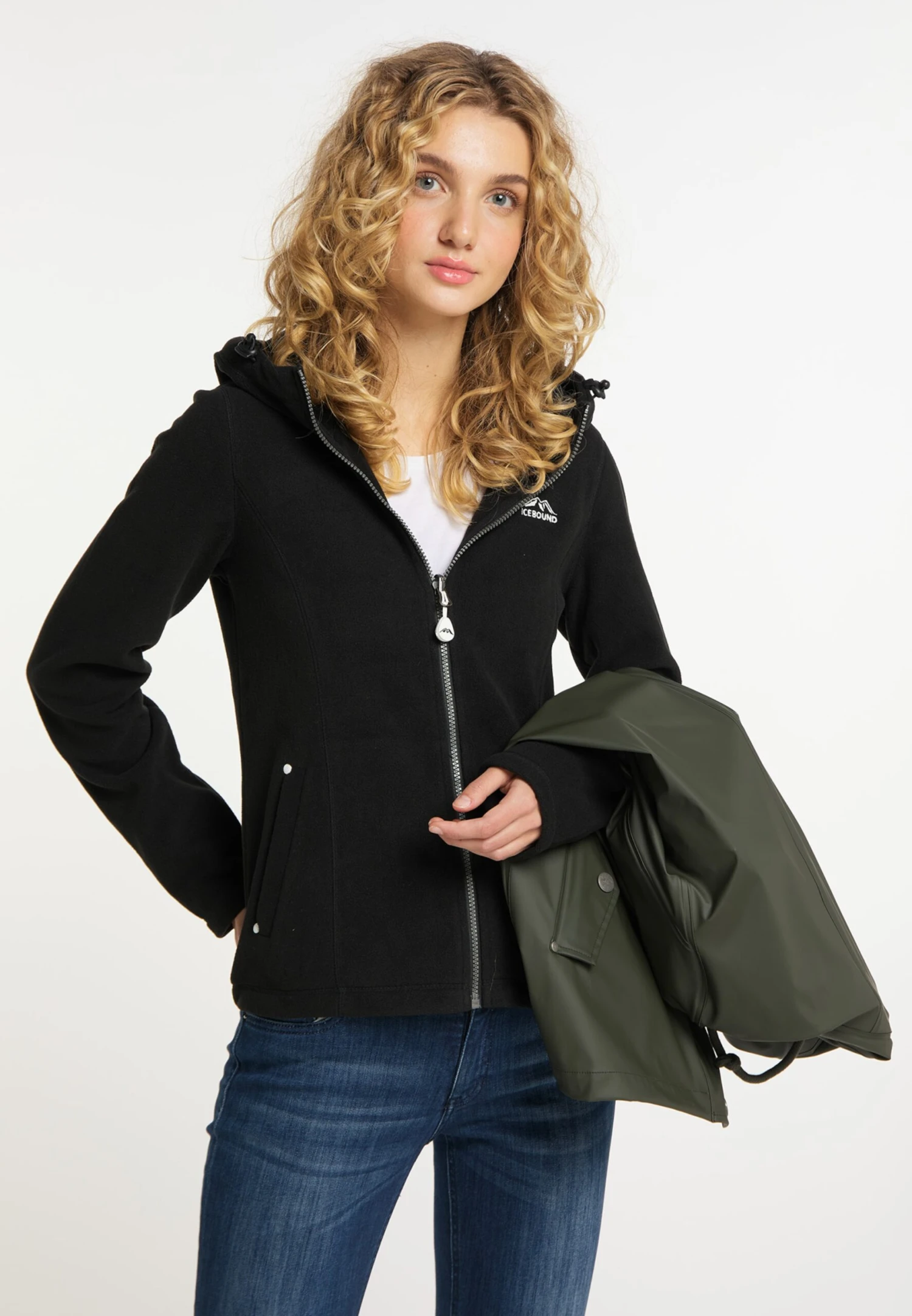 ICEBOUND Regenjassen Functionele Jas Dames Olijfgroen - Afbeelding 3